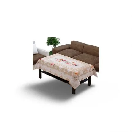 Designer Center Table Cover Net Cloth 40x60 Inches (Off White)