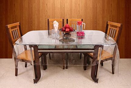 PVC Transparent 6 Seater Dining Table Cover