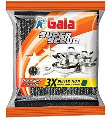 GALA Super Scrub Set Made of Steel Black Scrub Pad