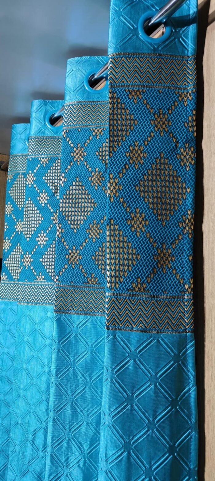 jacquard patch door curtain 7feet - Image 16