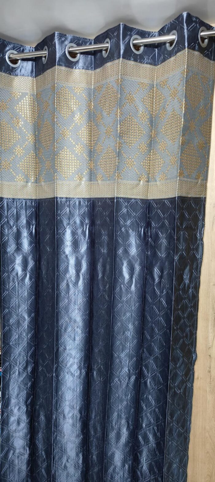 jacquard patch door curtain 7feet - Image 13
