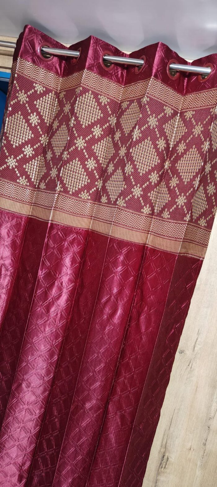 jacquard patch door curtain 7feet - Image 14
