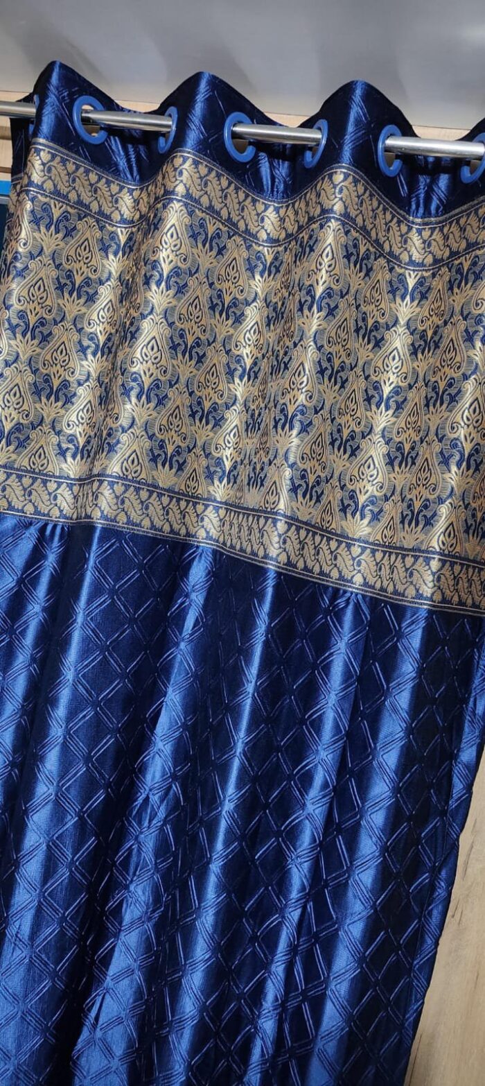 jacquard patch door curtain 7feet - Image 3