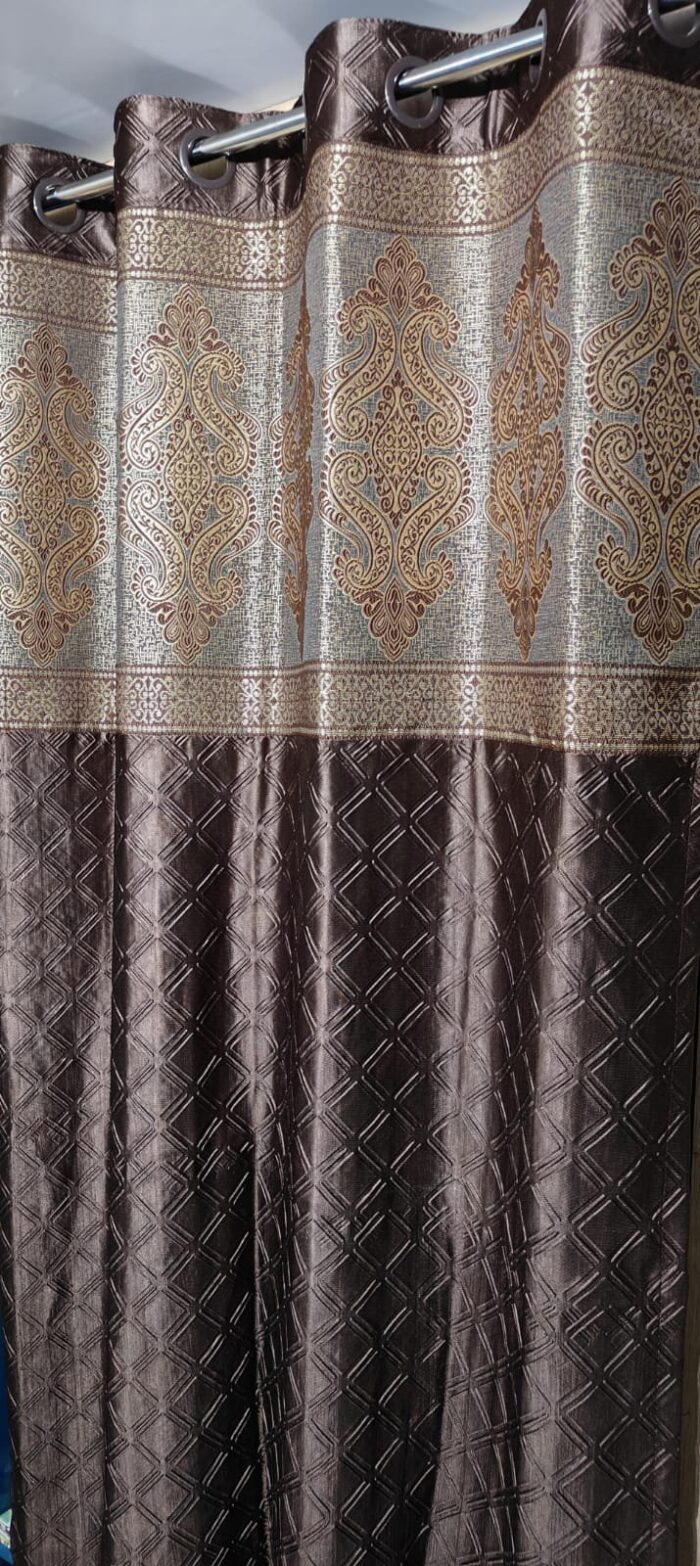 jacquard patch door curtain 7feet - Image 12