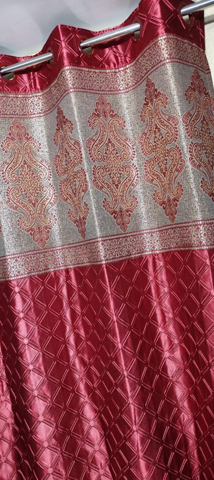 jacquard patch door curtain 7feet - Image 10