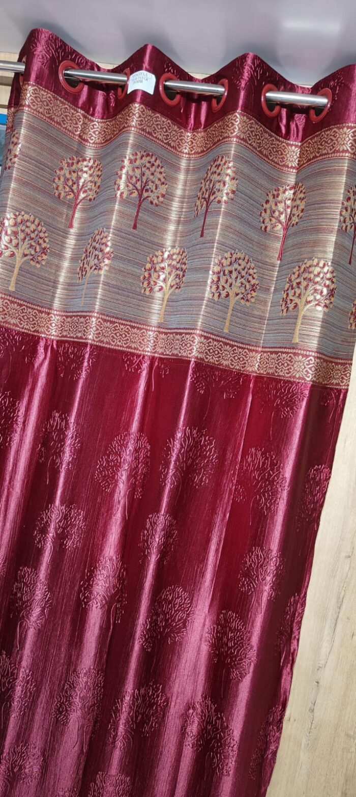 jacquard patch door curtain 7feet - Image 5