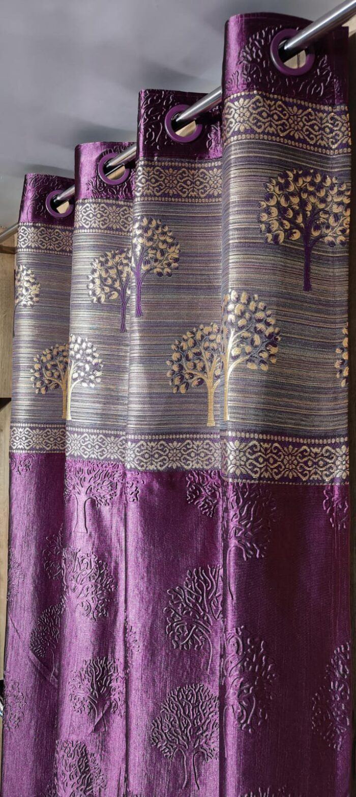 jacquard patch door curtain 7feet - Image 18