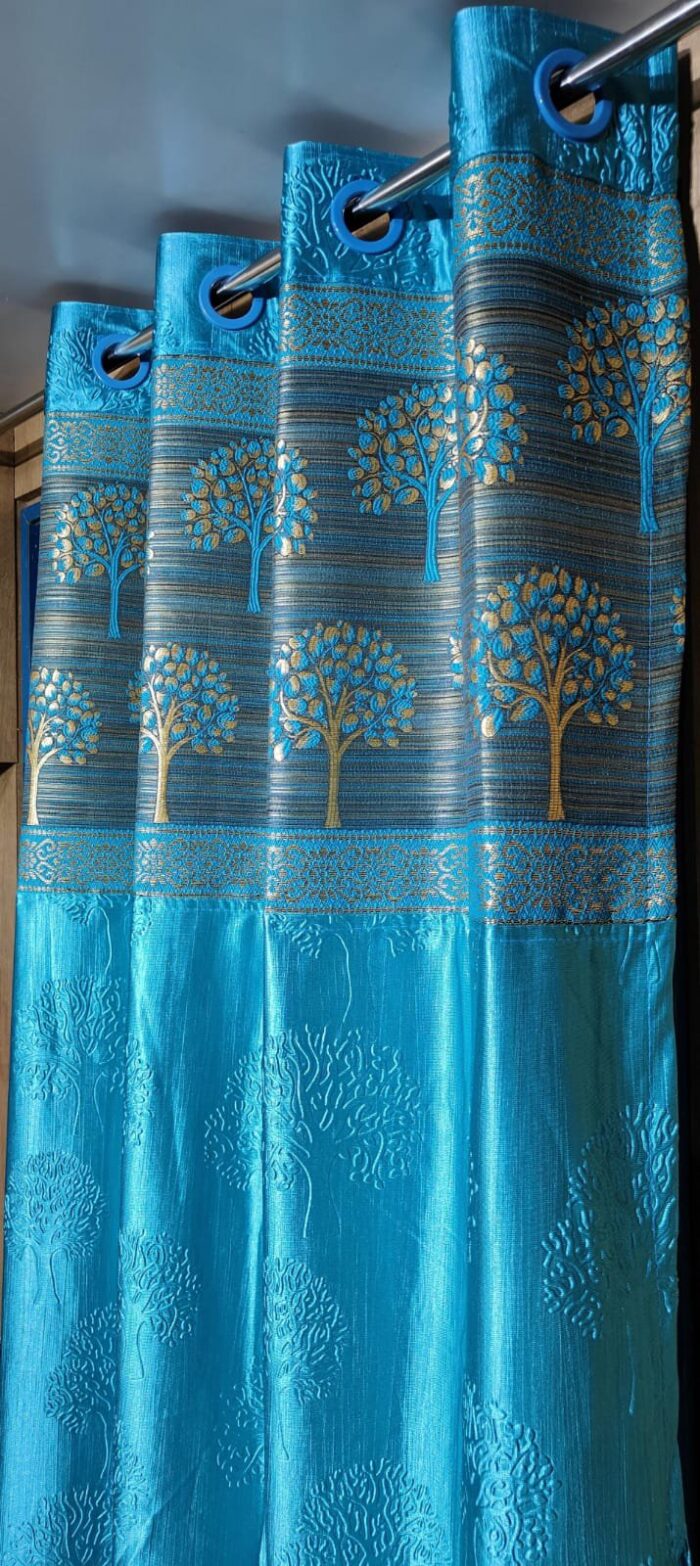jacquard patch door curtain 7feet - Image 19