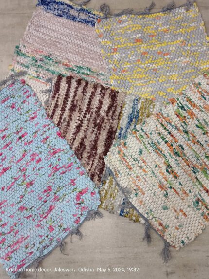 Handmade Cotton Door Mats COTTEN DOOR MAT PACK OF 5 PC