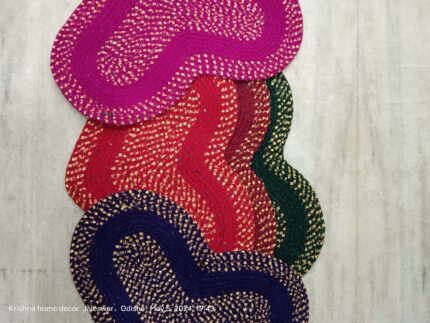 Heart-Shaped Chenille Door Mat