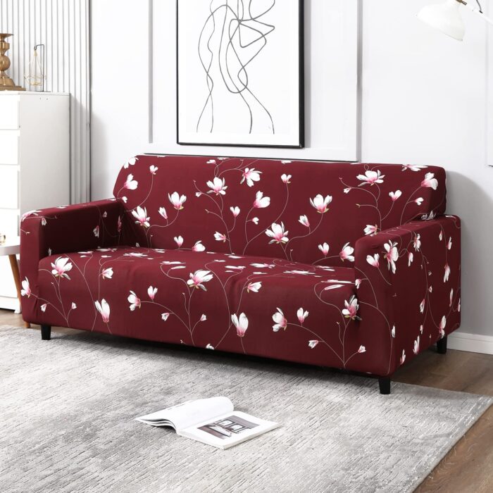 5 Seater Stretchable Sofa Cover Set – 3+1+1, Elegant and Protective