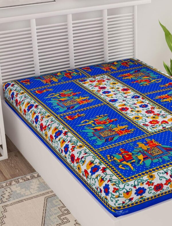 Jaipur Rajasthani Joy Puri Single Bed Sheet – Without Pillow Cover