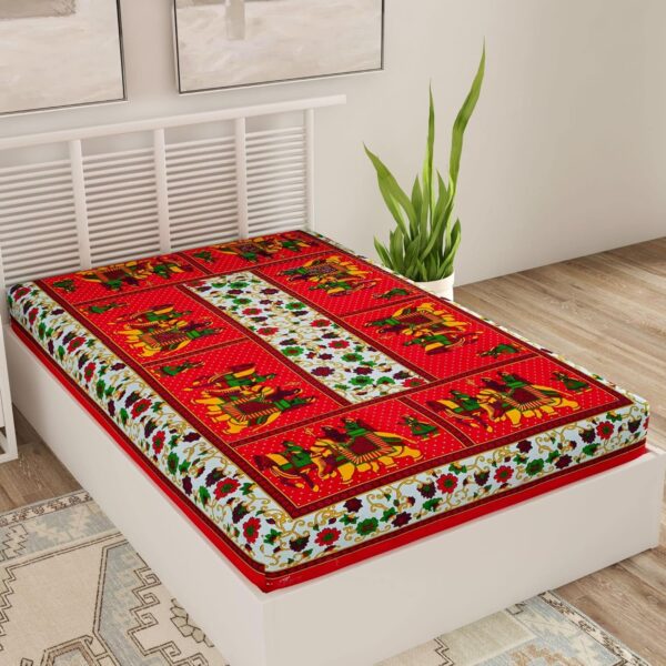 Jaipur Rajasthani Joy Puri Single Bed Sheet – Without Pillow Cover