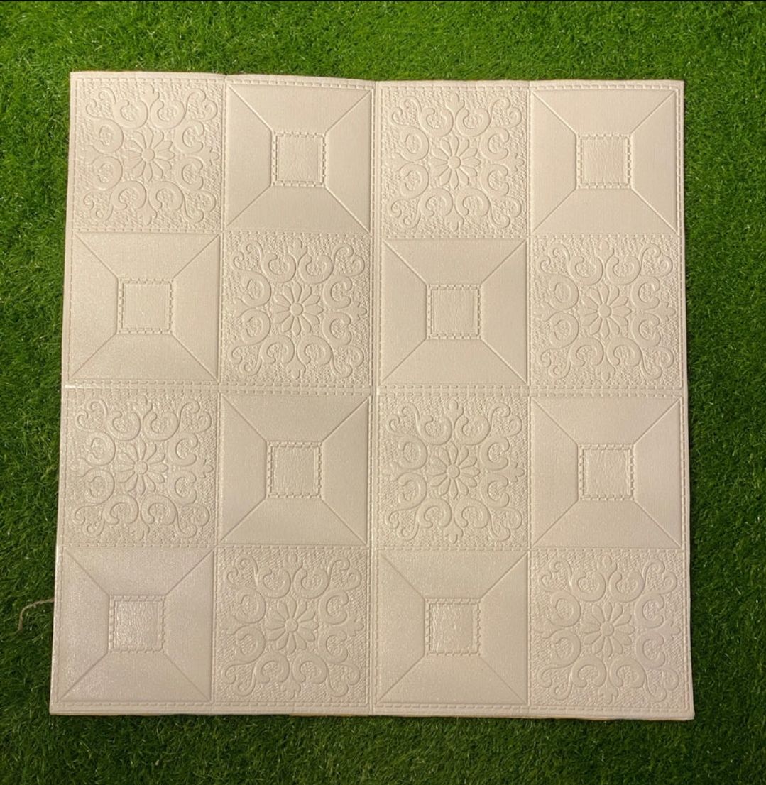 Stylish 3D Foam Wallpaper Sheets: Easy Peel & Stick Wall Decor for Modern Homes in Jaleswar 2 3D self-adhesive foam wallpaper sheet with modern textured finish