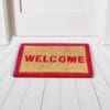 Coir Door Mat 12×18 Inch PVC Backed – Natural Entrance Doormat | Krishna Home Decor
