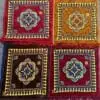 Luxury Velvet Prayer Mat Medium Pack of 5 — Premium Comfort, Secure Non-Slip | Krishna Home Decor