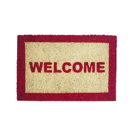 Coir Door Mat 12×18 Inch PVC Backed – Natural Entrance Doormat | Krishna Home Decor