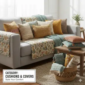 Premium Sofa Cover Set with Matching Cushion Covers for Living Room