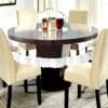 Premium Transparent PVC Table Cloth with Floral Lace – Waterproof & Elegant