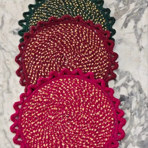 Round Cotton Door Mat 16x16 Inch is a soft and comfortable entrance mat designed for daily use in homes.