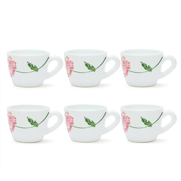 100ml opal glass coffee cup set
