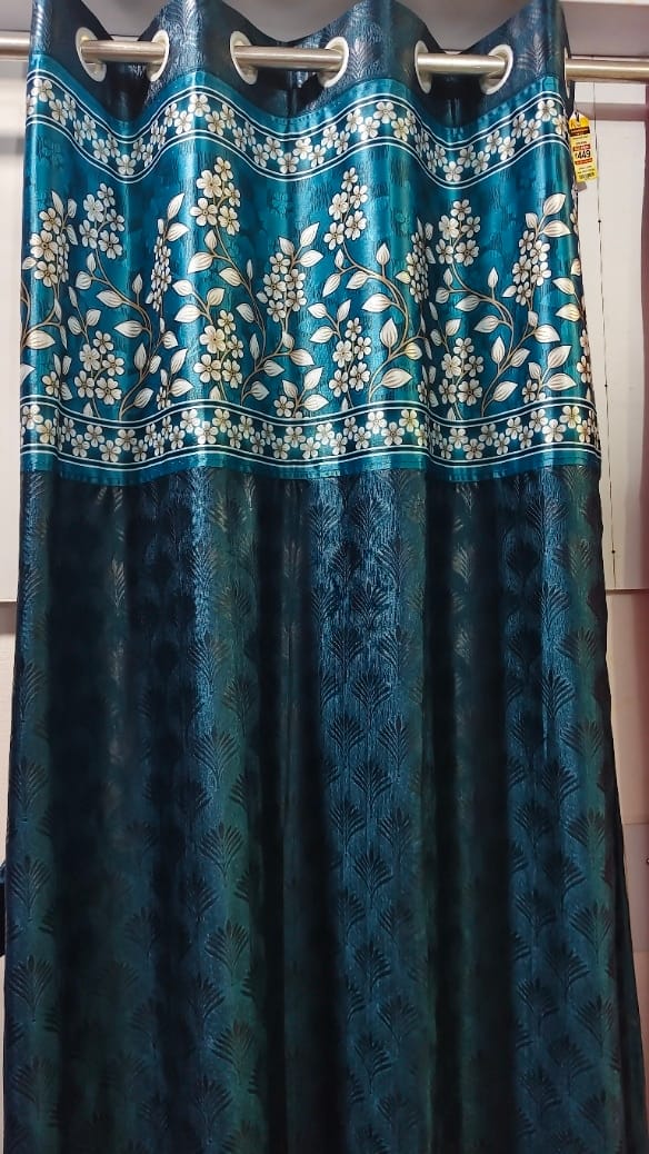 Digital Print Door Curtain – Long Crush Fabric Decorative Door Curtain
