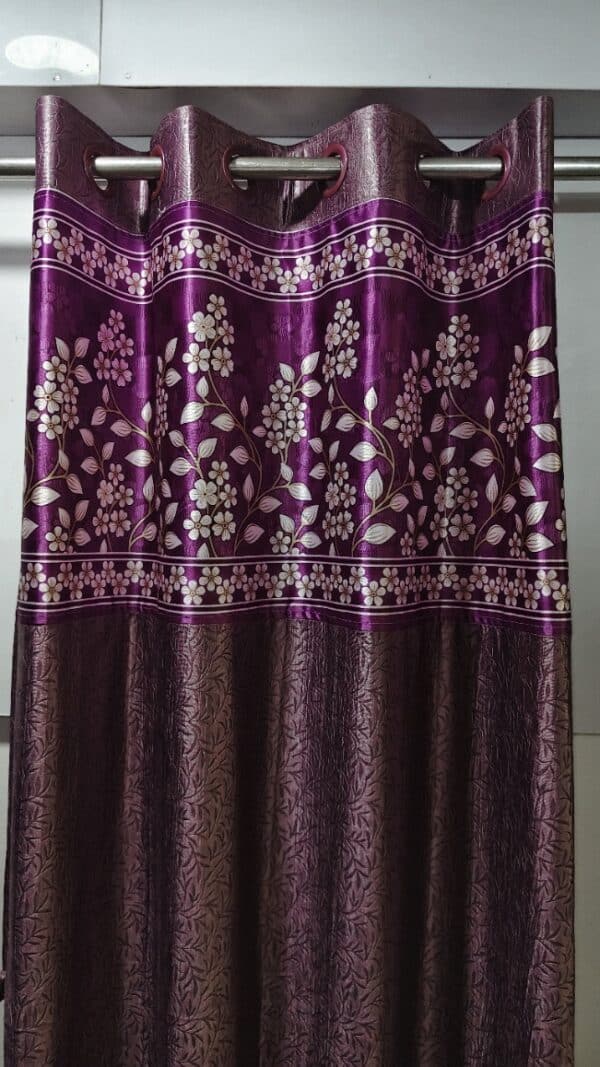 Digital Print Door Curtain – Long Crush Fabric Decorative Door Curtain