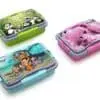 Kids Cartoon Lunch Box with Spoon & Fork | Leak Resistant School Tiffin Box | 3 Colour Options