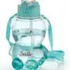 Kids Teddy Bear Water Bottle 650ml with Straw & Sling | Leak Proof Sipper Bottle