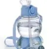 Kids Teddy Bear Water Bottle 650ml with Straw & Sling | Leak Proof Sipper Bottle