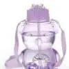 Kids Teddy Bear Water Bottle 650ml with Straw & Sling | Leak Proof Sipper Bottle