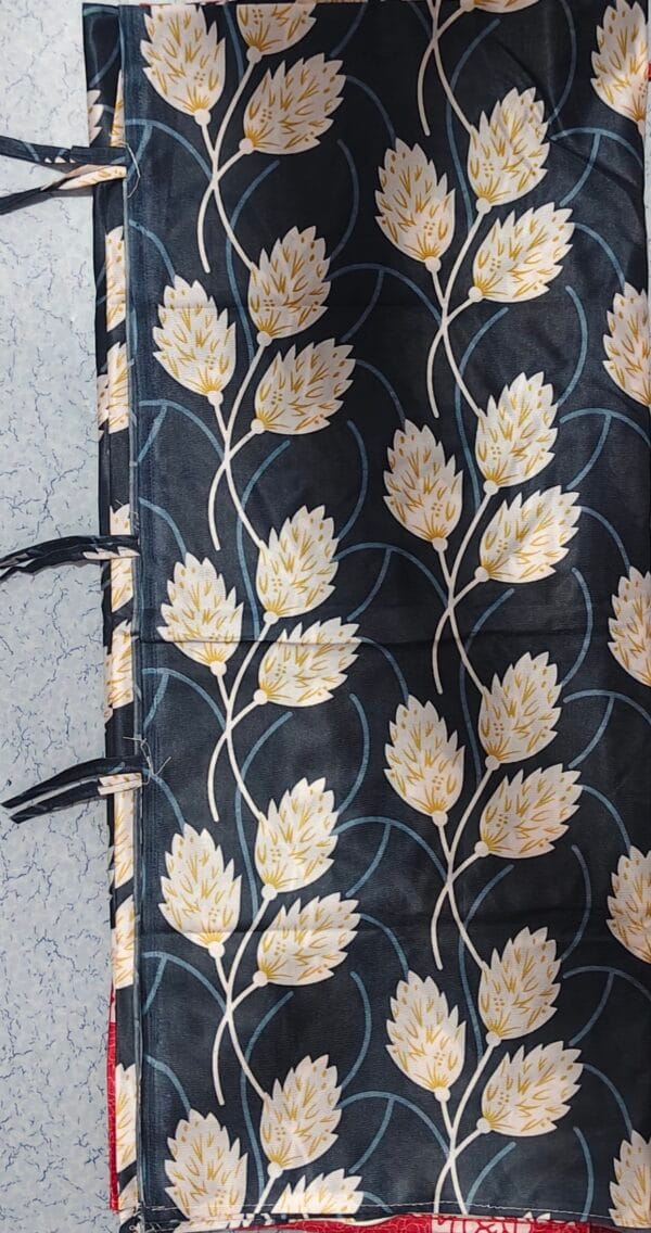 Premium Heavy Duty 2 Door Godrej Almirah Cover (6.5 Ft) | Heavy Knitting Fabric | Dustproof Washable Steel Wardrobe Cover | Krishna Home Decor