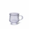 Yera Premium Glass Tea Cup Set of 6 (120ml) – Clear Transparent Small Glass Chai Cups with Handle for Home, Office & Cafe