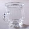 Yera Premium Glass Tea Cup Set of 6 (120ml) – Clear Transparent Small Glass Chai Cups with Handle for Home, Office & Cafe