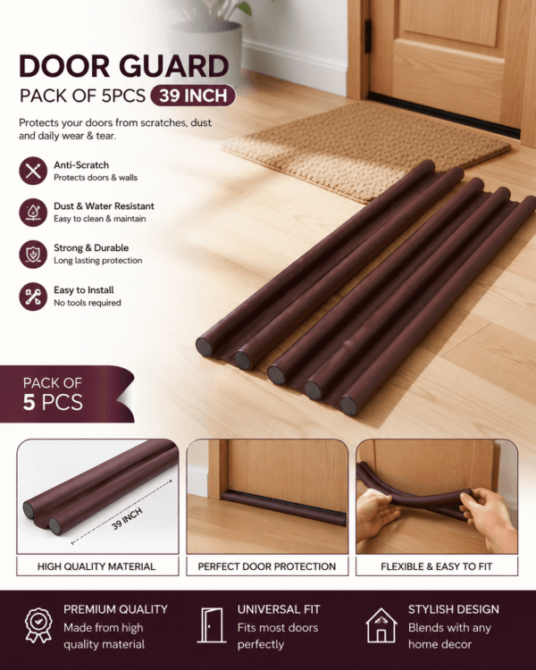 door bottom sealing strip guard