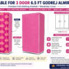 Triple Door Almari / Godrej Cover – Half Knitting Printed Front, Non-Woven Back, Top Chain & Front Ties | 52×78 Inch