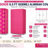 Triple Door Almari / Godrej Cover – Half Knitting Printed Front, Non-Woven Back, Top Chain & Front Ties | 52×78 Inch