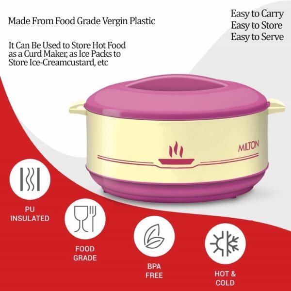 Milton Buffet Casserole 1500ml | Stainless Steel Insulated Casserole
