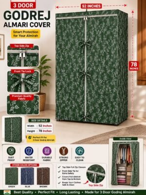 3 door Godrej almari cover