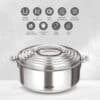 Hamilton GALAXIA 2500 Insulated Casserole 2450 ml | TS-325